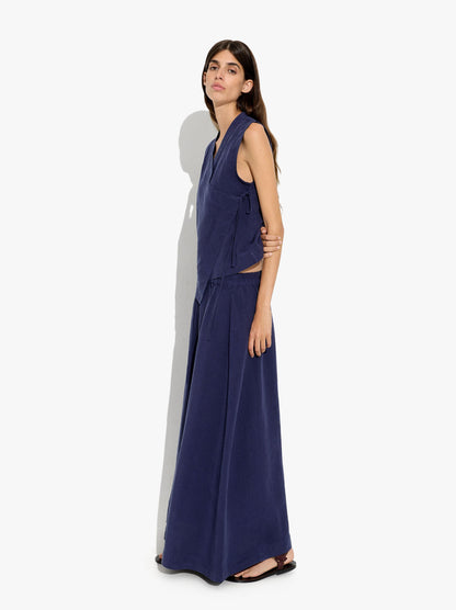 Plain Skirt With Elastic Waist