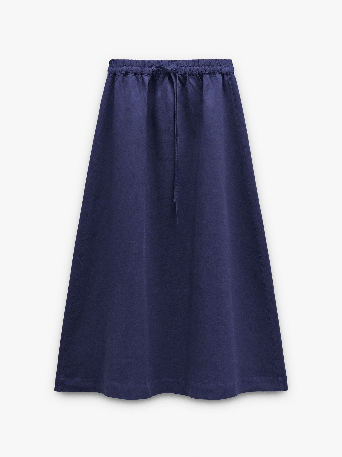 Plain Skirt With Elastic Waist