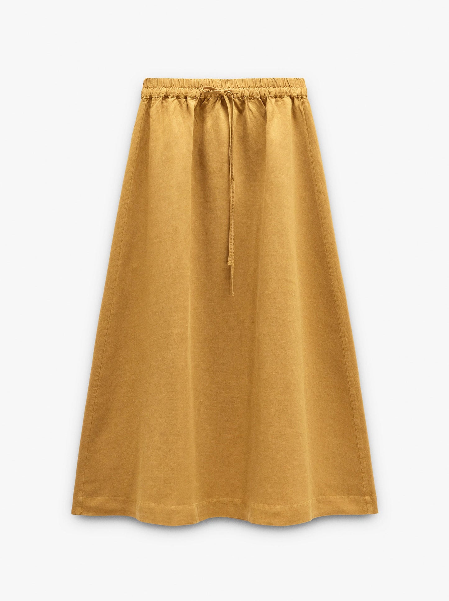 Plain Skirt With Elastic Waist
