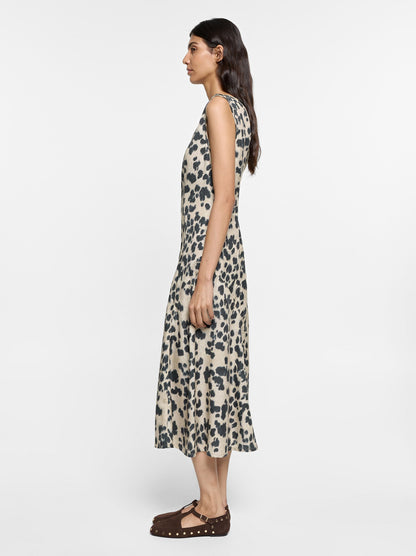 Animal Print Midi Dress