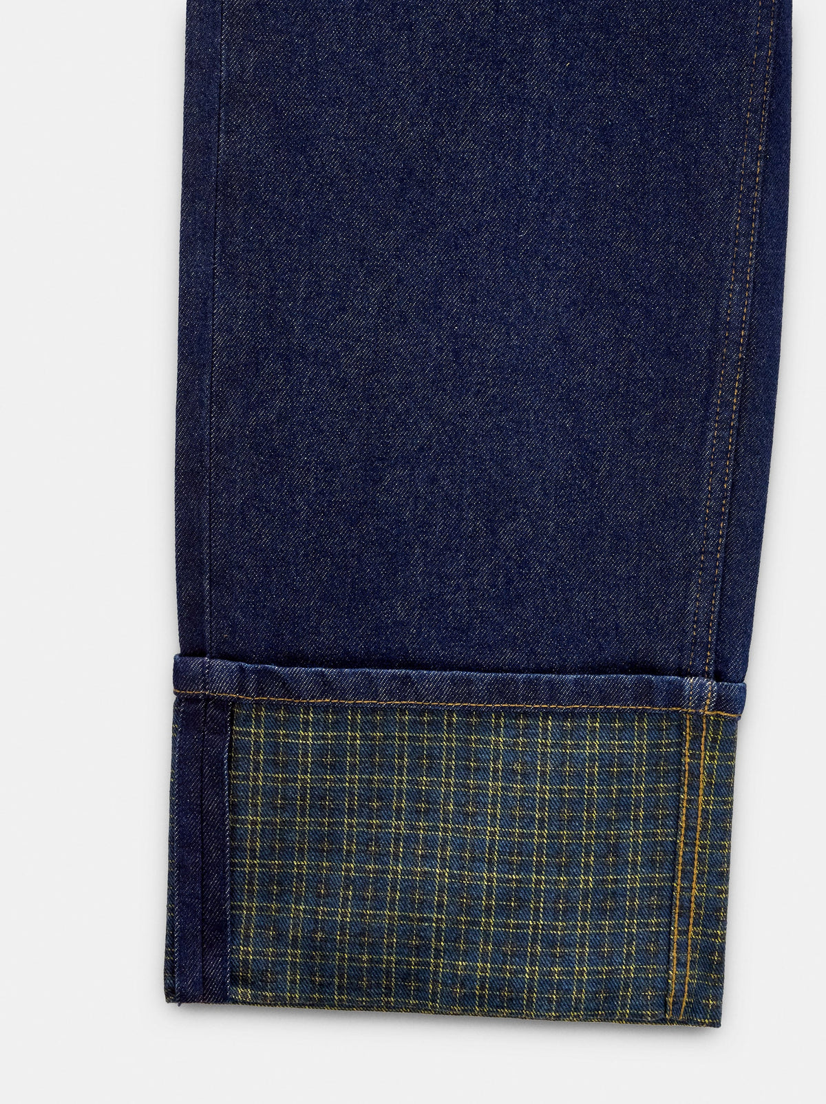 Jeans With Printed Cuff