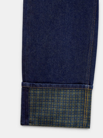 Jeans With Printed Cuff