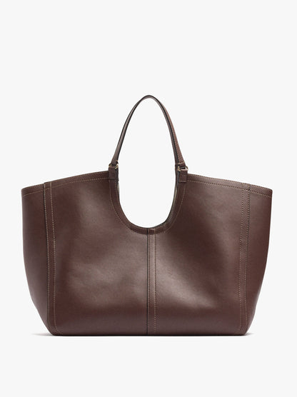 Shopper Bag With Topstitching L