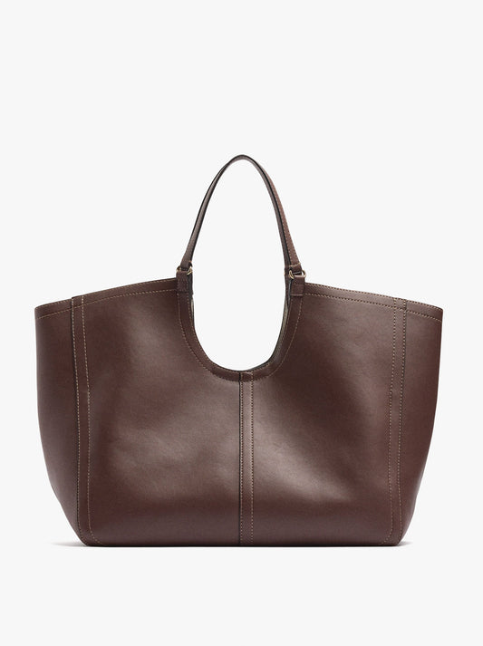 Shopper Bag With Topstitching L
