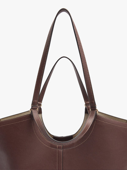 Shopper Bag With Topstitching L