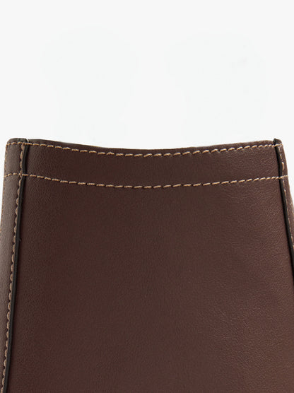 Shopper Bag With Topstitching L