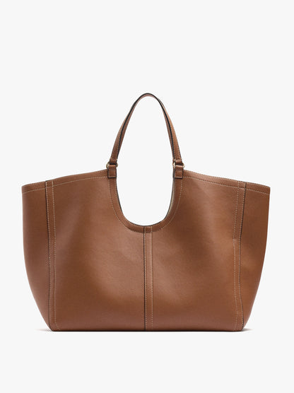 Shopper Bag With Topstitching L