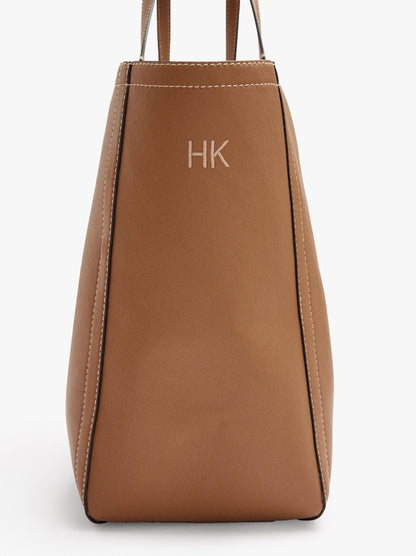 Shopper Bag With Topstitching L