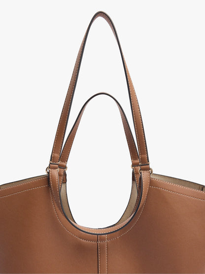 Shopper Bag With Topstitching L