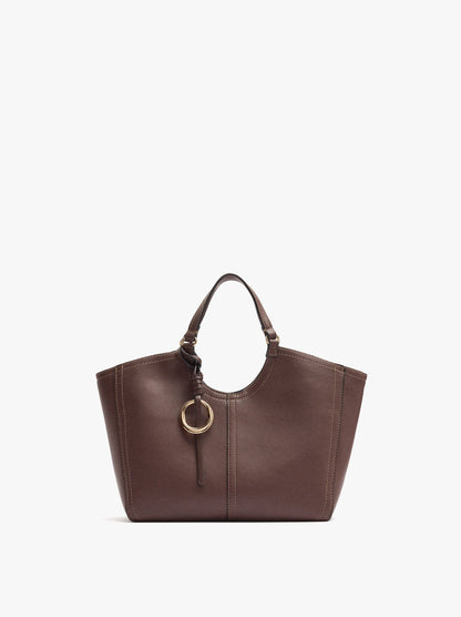 Shopper Bag With M Topstitching And Hanger