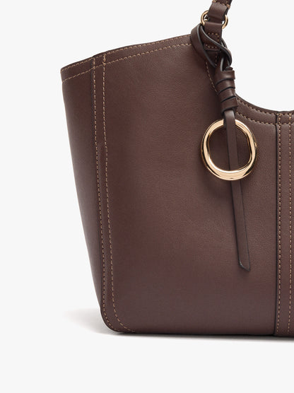 Shopper Bag With M Topstitching And Hanger