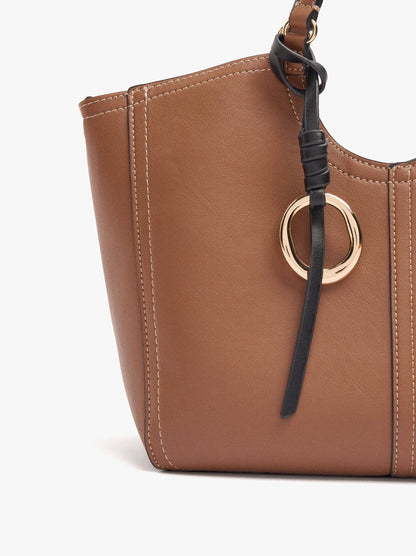 Shopper Bag With M Topstitching And Hanger
