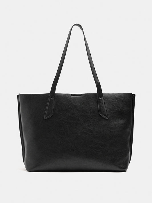 Shopper Bag For 14" Laptop With A Cracked Effect