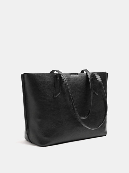 Shopper Bag For 14" Laptop With A Cracked Effect