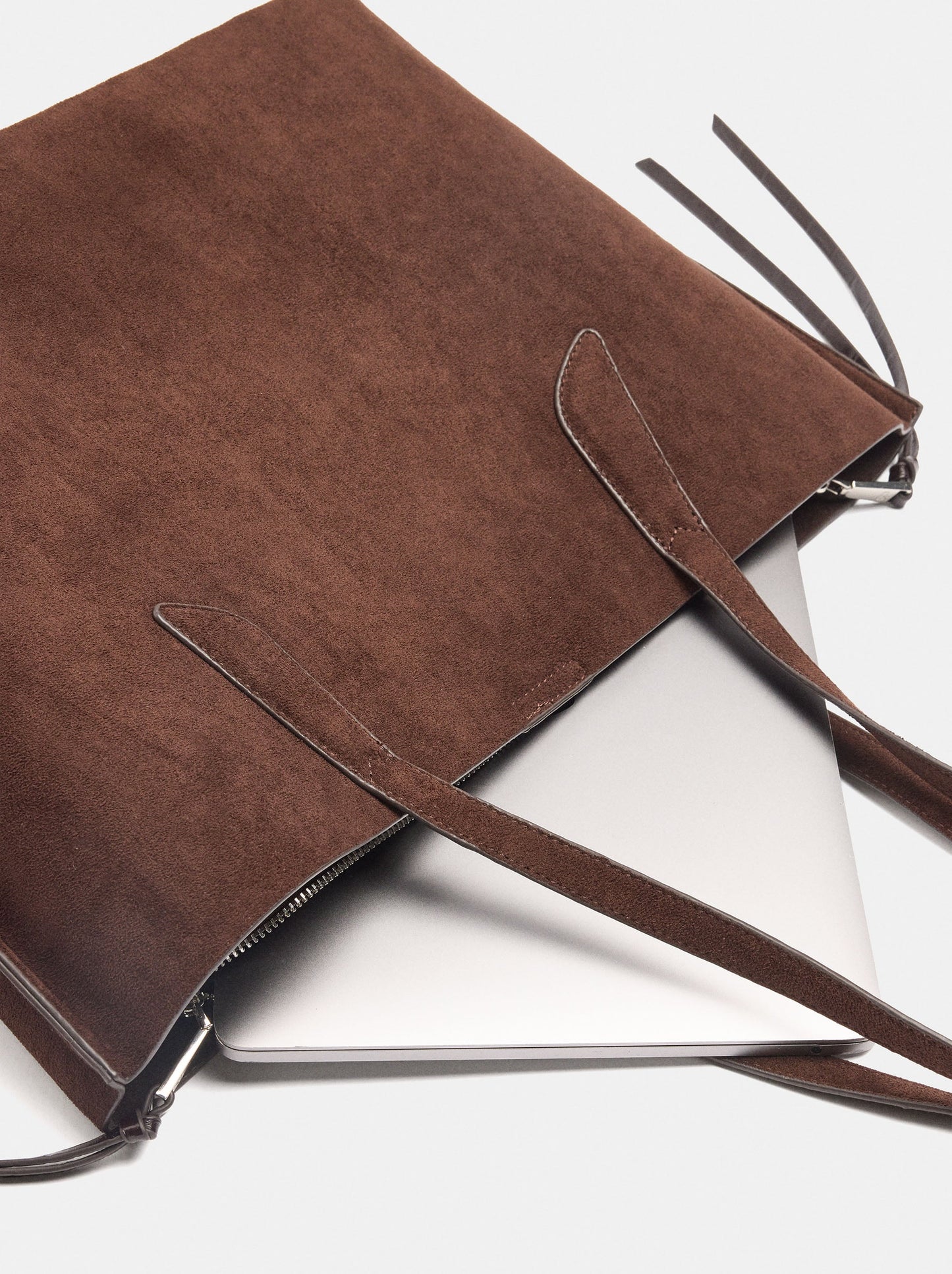 Shopper Bag For 14" Laptop With Leather-Effect Finish