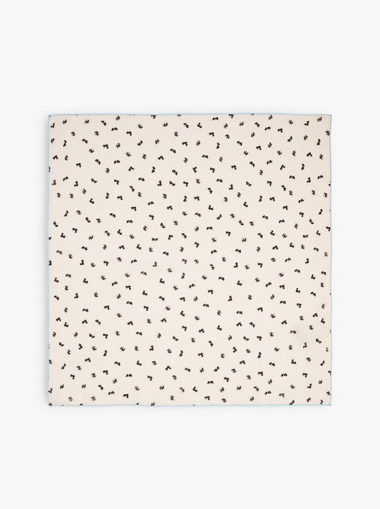 Square Scarf With Floral Print