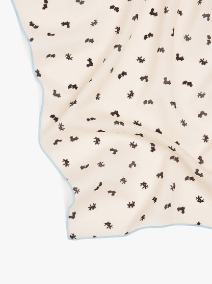 Square Scarf With Floral Print