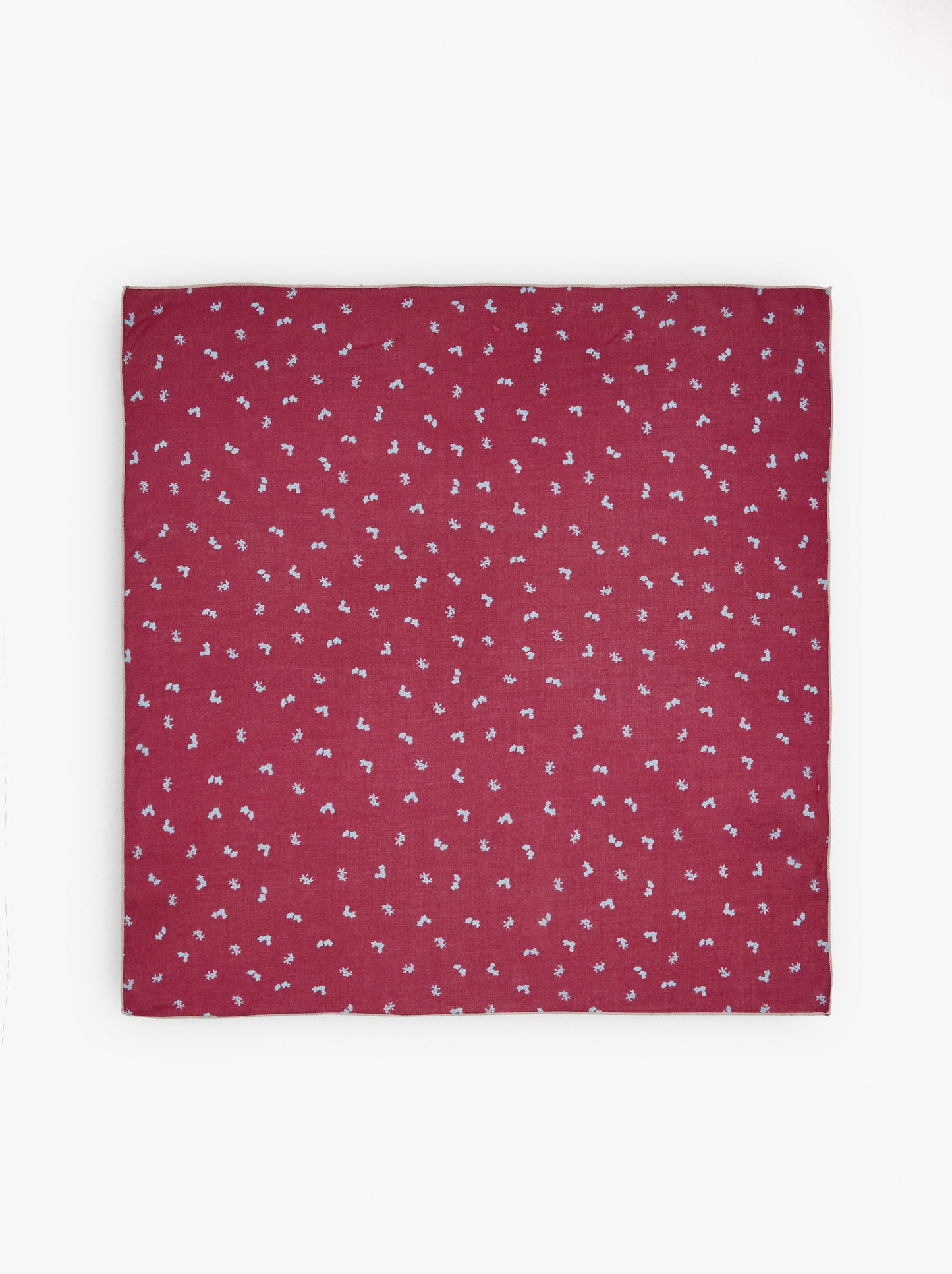 Square Scarf With Floral Print