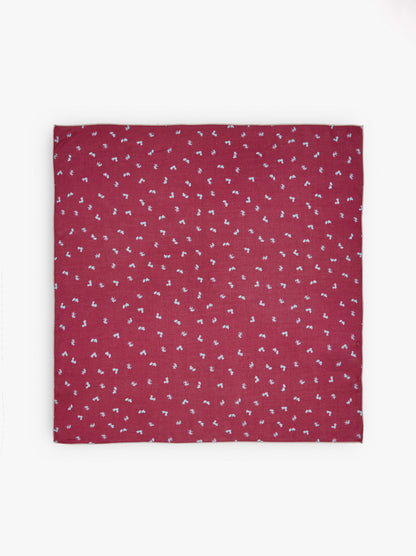 Square Scarf With Floral Print