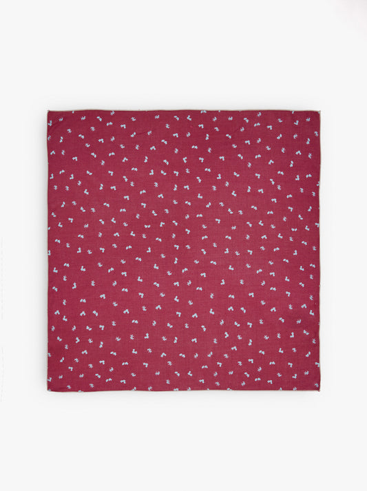 Square Scarf With Floral Print