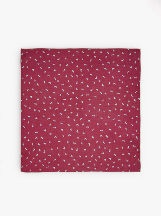Square Scarf With Floral Print