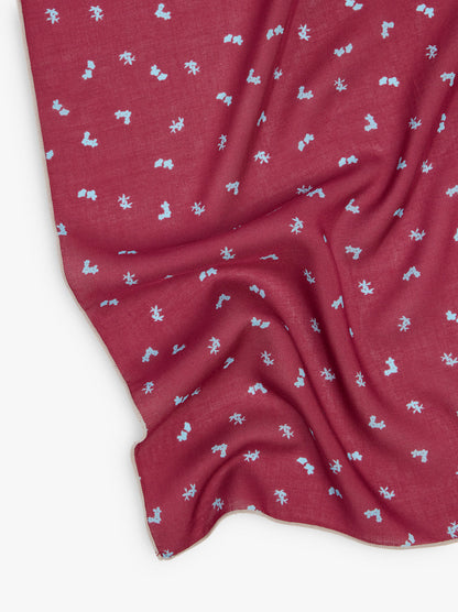 Square Scarf With Floral Print
