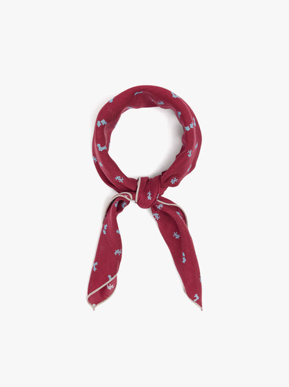Square Scarf With Floral Print