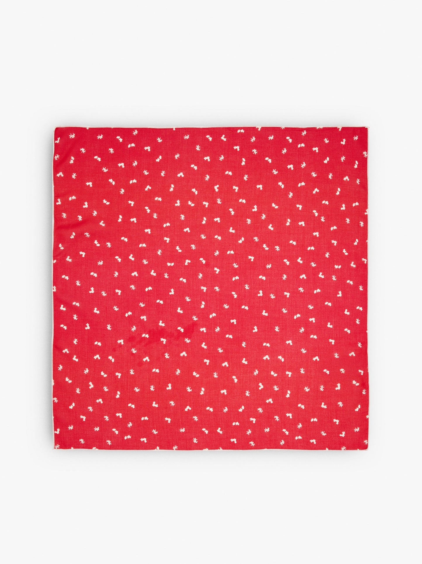 Square Scarf With Floral Print