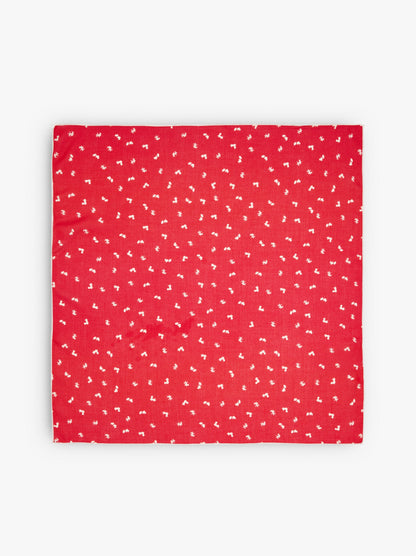 Square Scarf With Floral Print