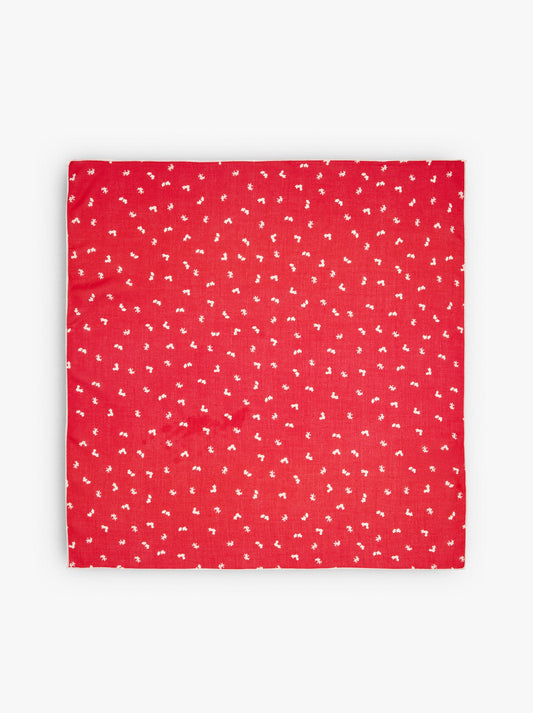 Square Scarf With Floral Print