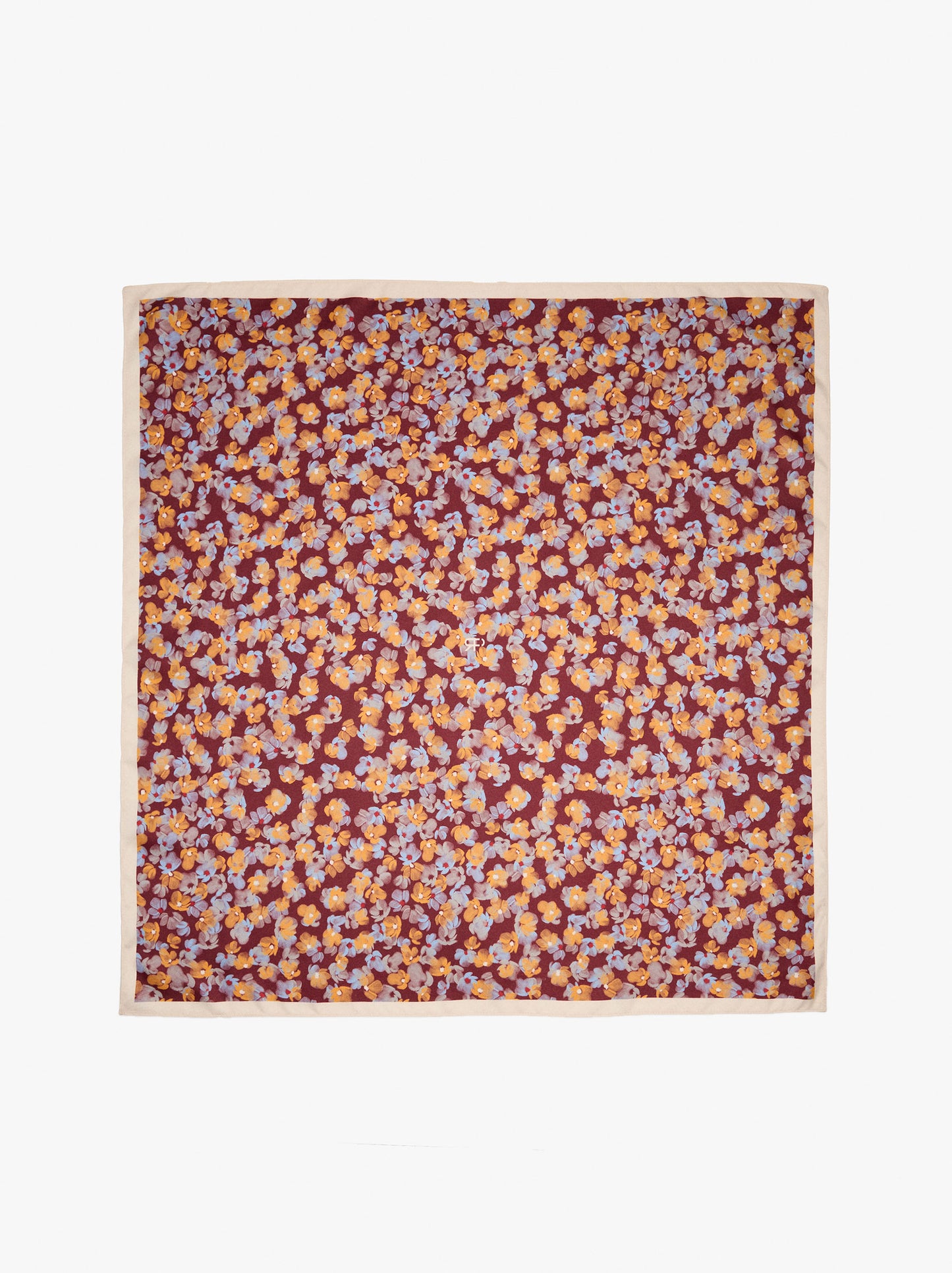 Square Scarf With Floral Print