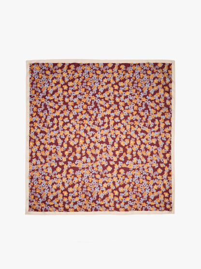 Square Scarf With Floral Print