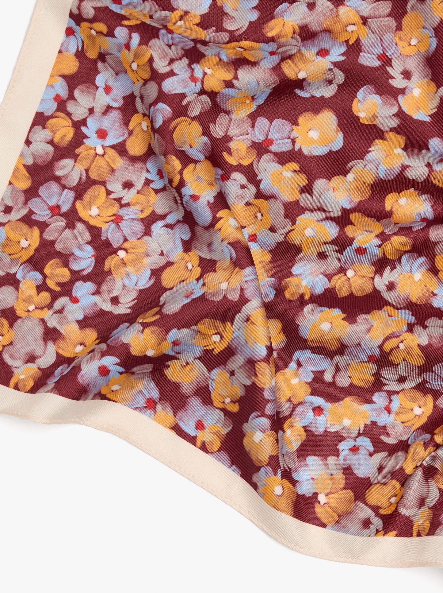 Square Scarf With Floral Print