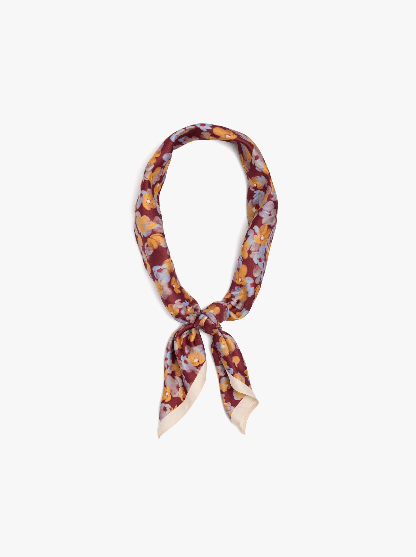 Square Scarf With Floral Print