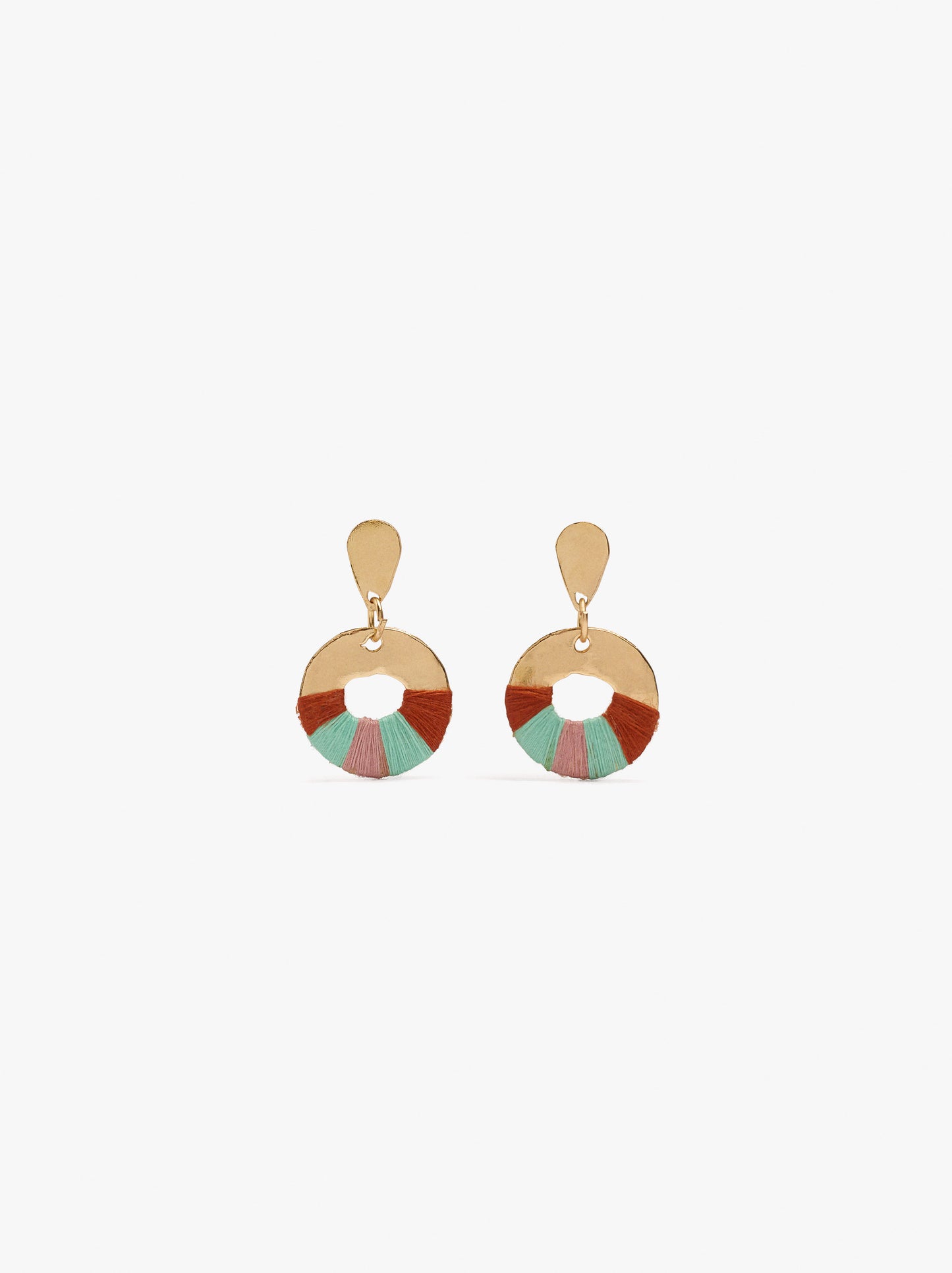 Hoop Earrings With Wire Details