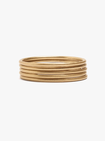 Set Of Smooth Rigid Bracelets