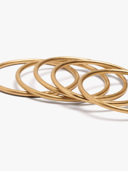 Set Of Smooth Rigid Bracelets