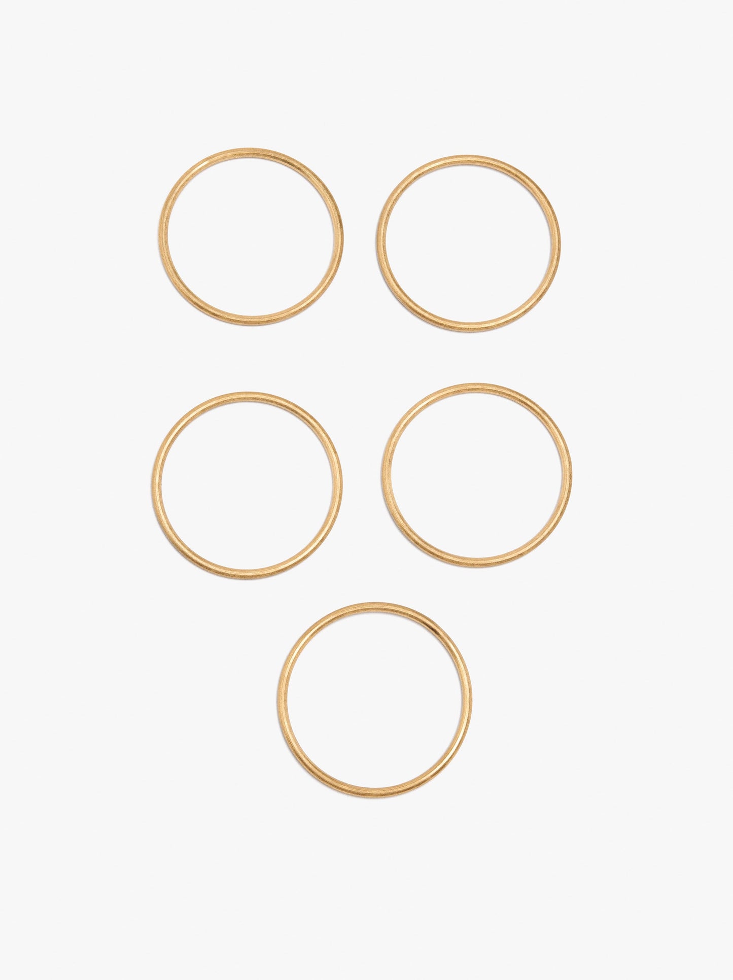 Set Of Smooth Rigid Bracelets
