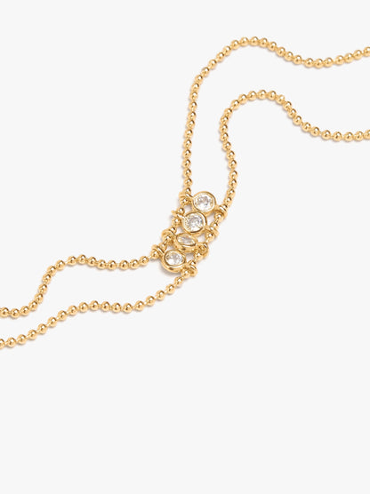Double Bracelet With Zirconia