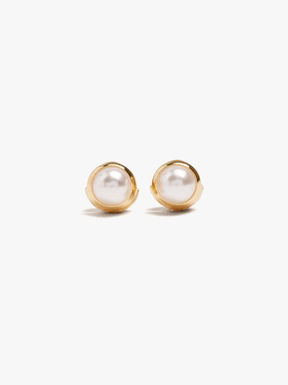 Hoop Earrings With Pearls