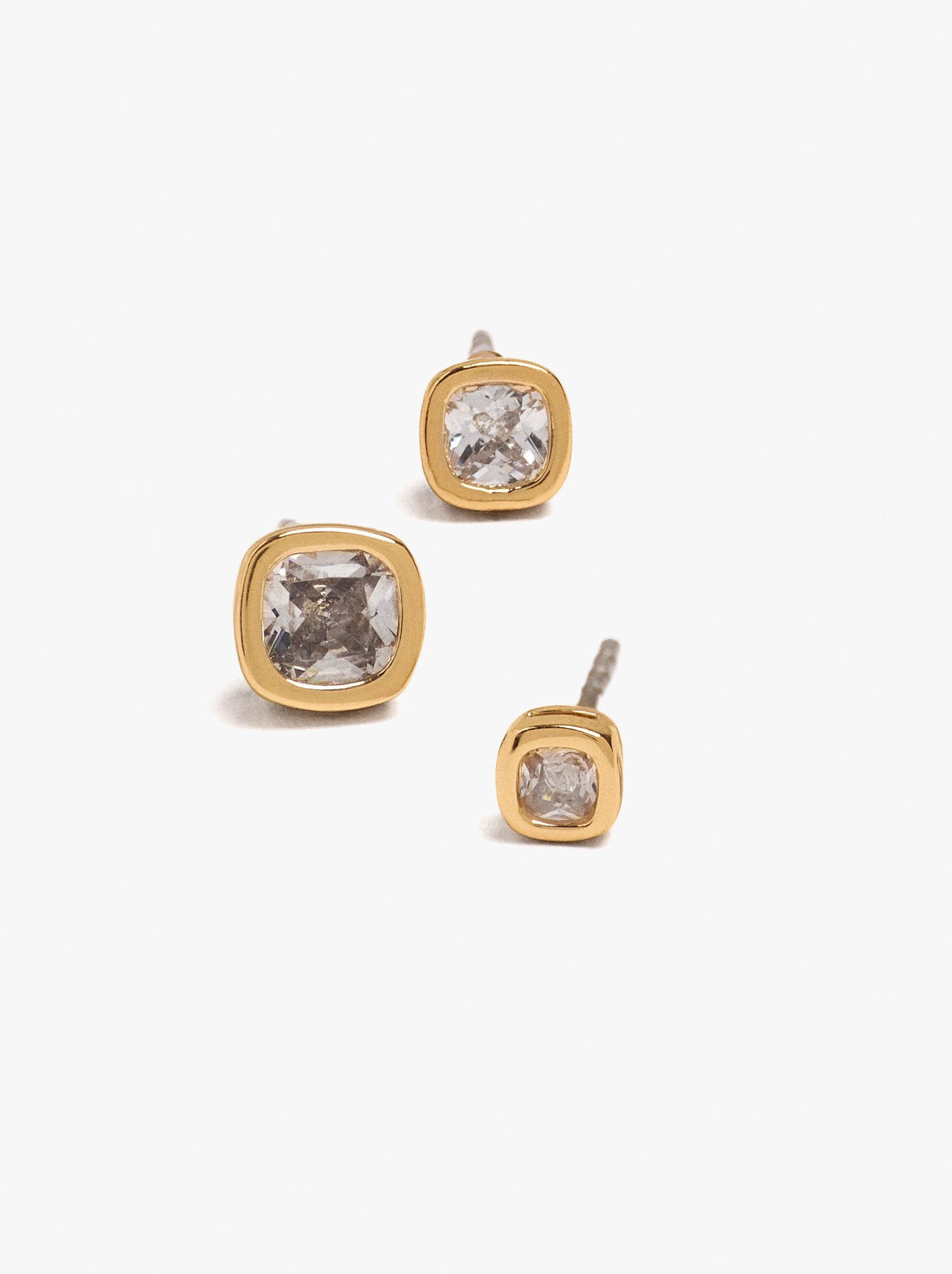 Set Of Earrings With Cubic Zirconia