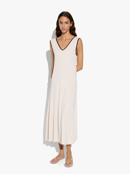 Midi Dress With V-Neck