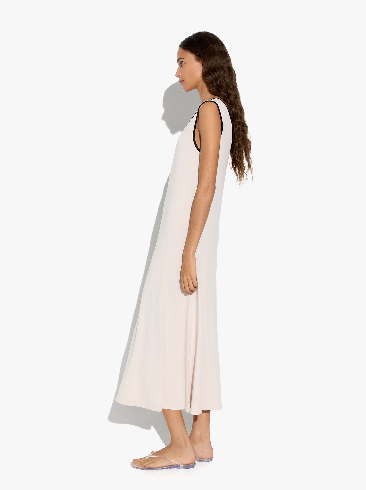 Midi Dress With V-Neck