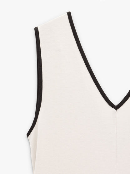 Midi Dress With V-Neck