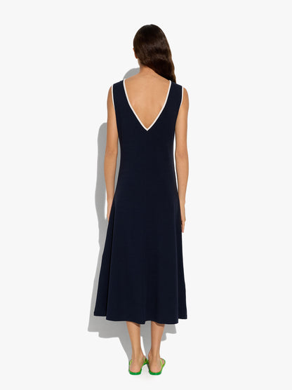 Midi Dress With V-Neck