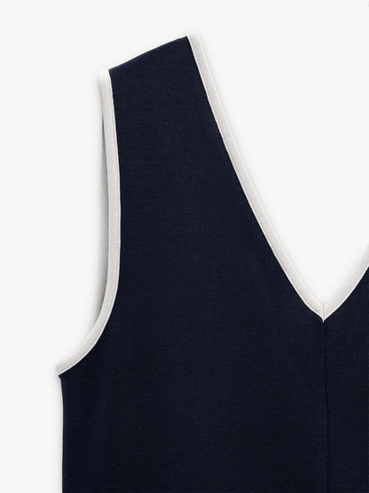 Midi Dress With V-Neck