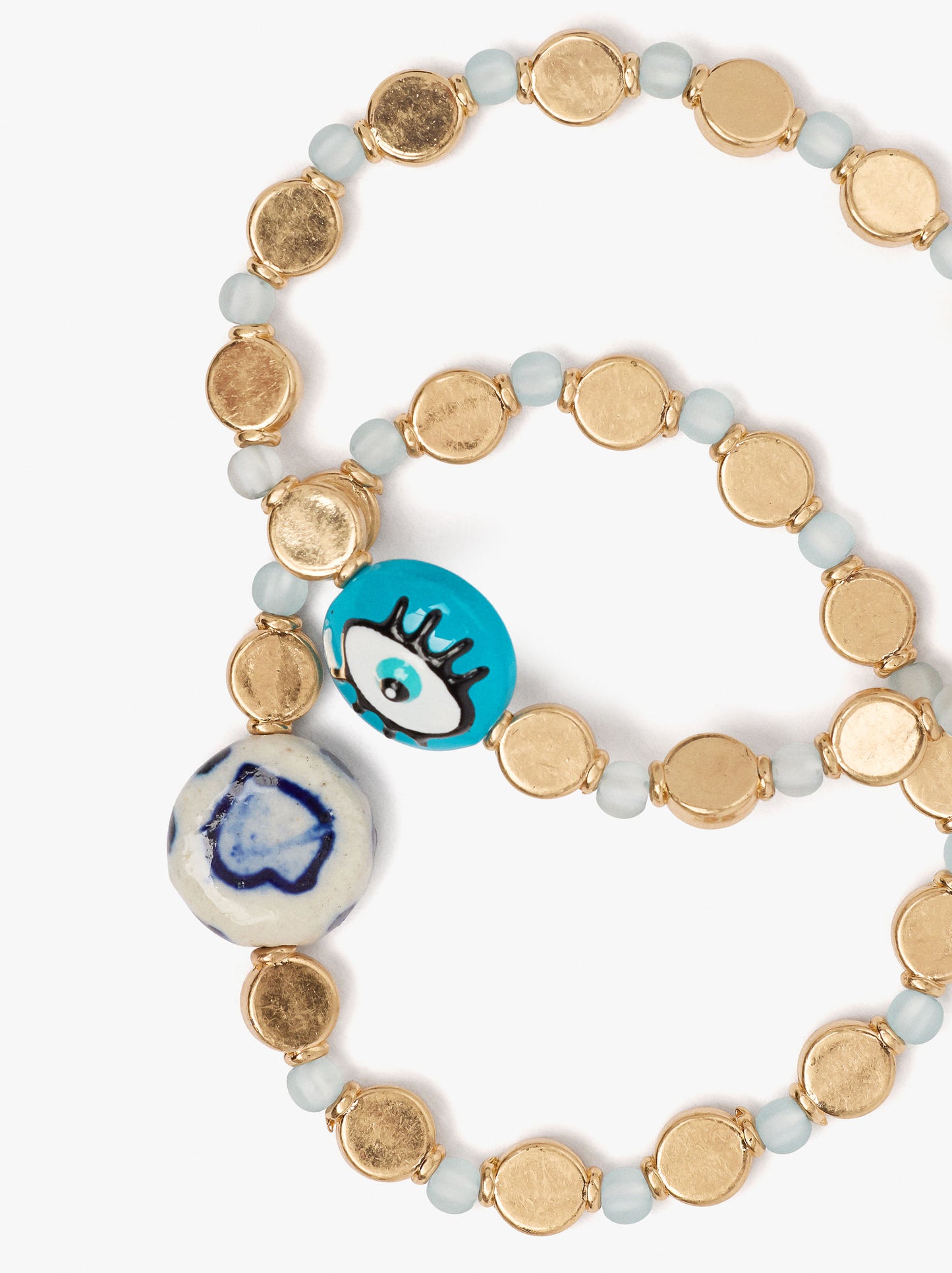 Set Of Bracelets With Ceramic