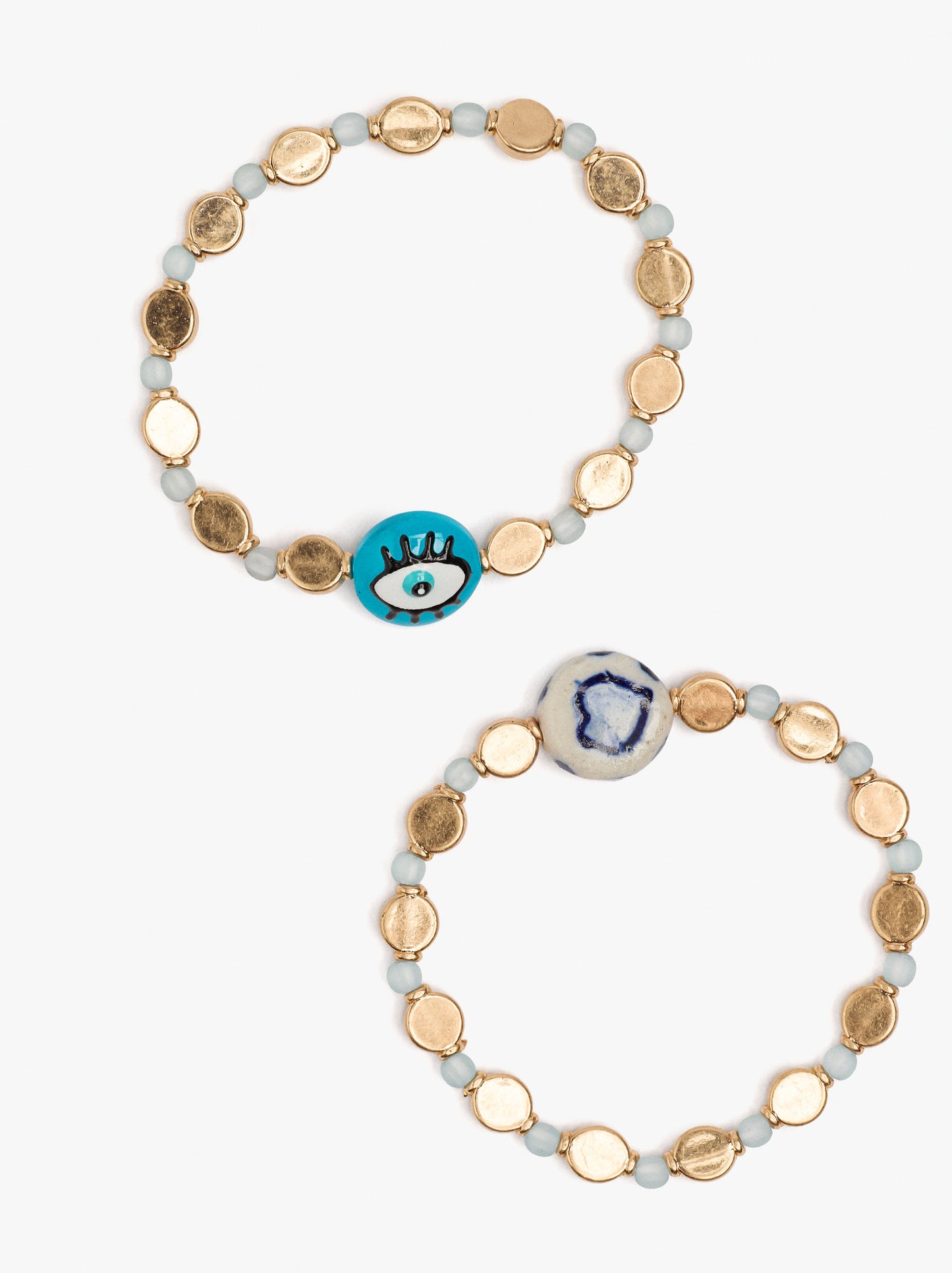 Set Of Bracelets With Ceramic