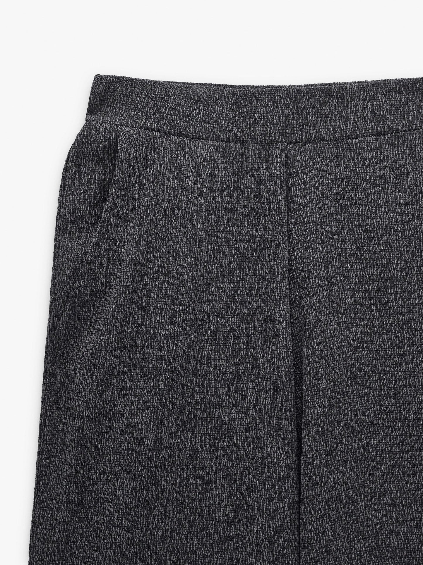 Trousers With Texture And Elastic Waist