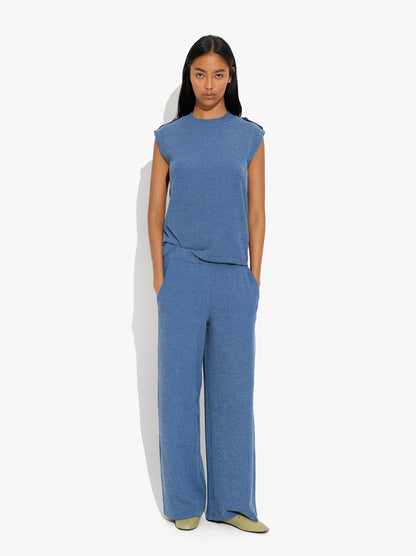 Trousers With Texture And Elastic Waist